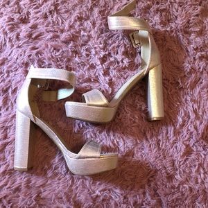 Rose gold size 6.5 heels